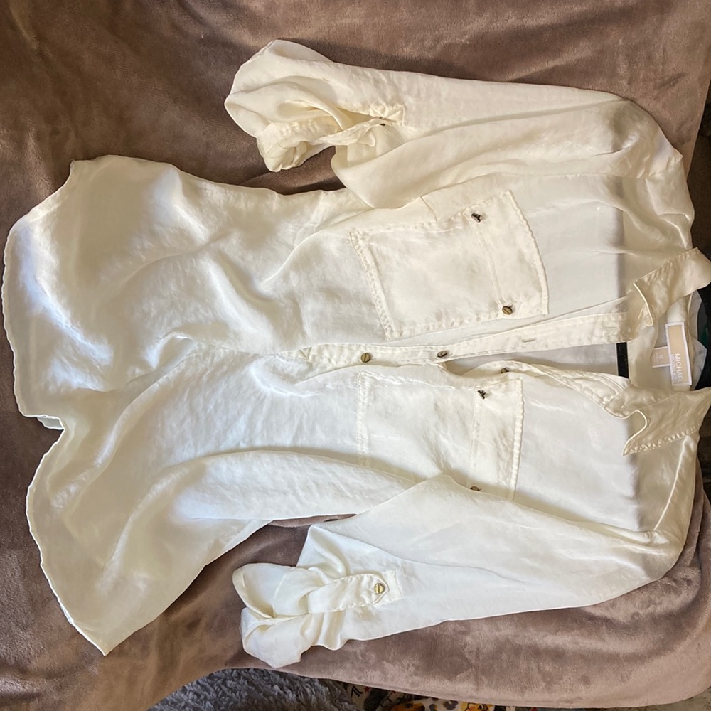 Michael kors silk blouse